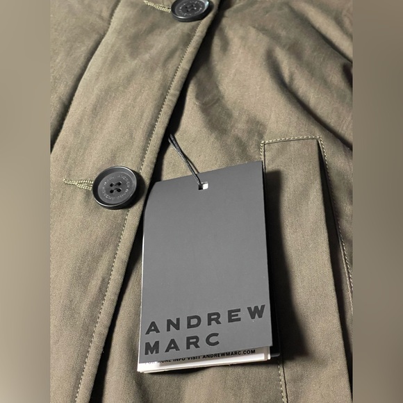 ANDREW MARC REVERSIBLE PARKA COAT QUILTED HOODED WENONAH WOMEN GREEN/BLACK SMALL - Picture 11 of 16